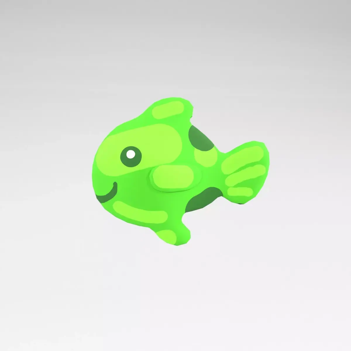 Gummi fish v1 001 Low-poly 3D model