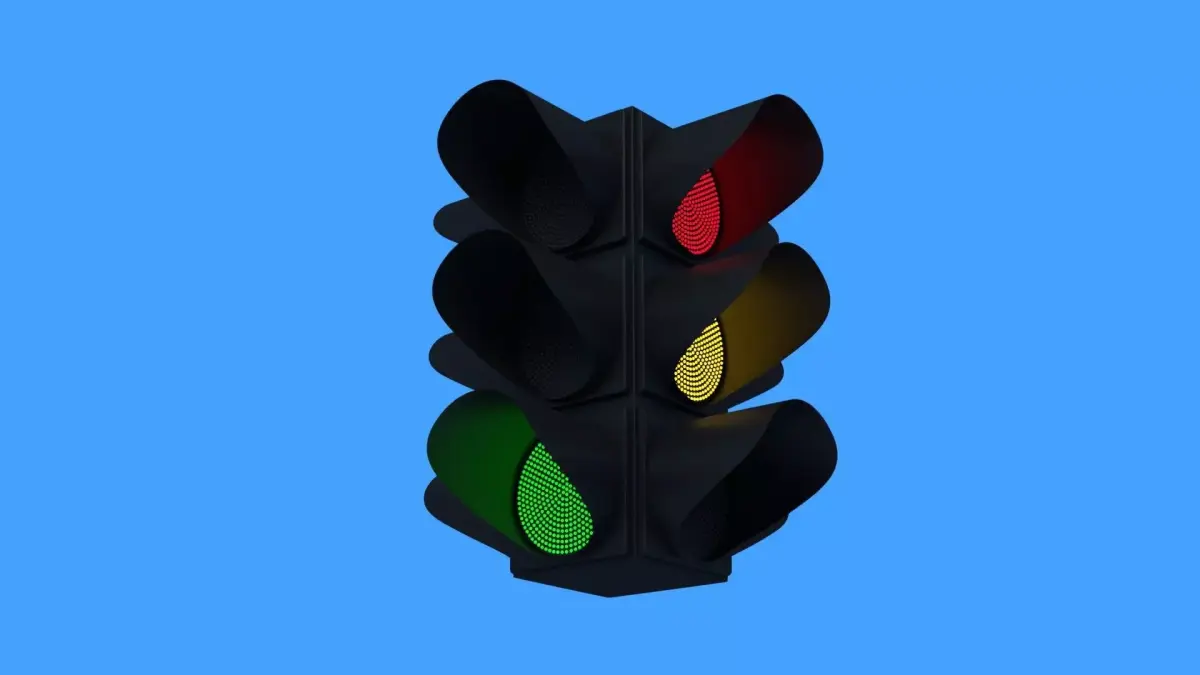 Animated traffic light 3D model 3D model