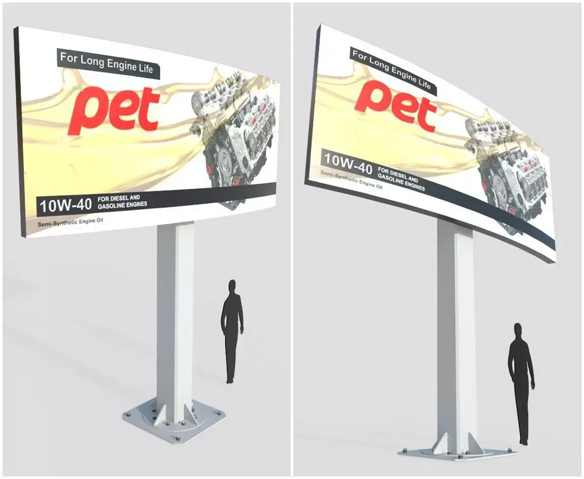 Billboard M3 Low-poly 3D model
