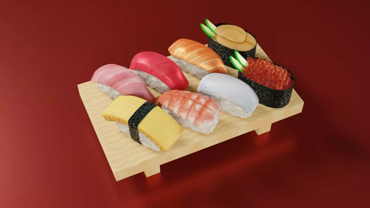 Sushi 3D model