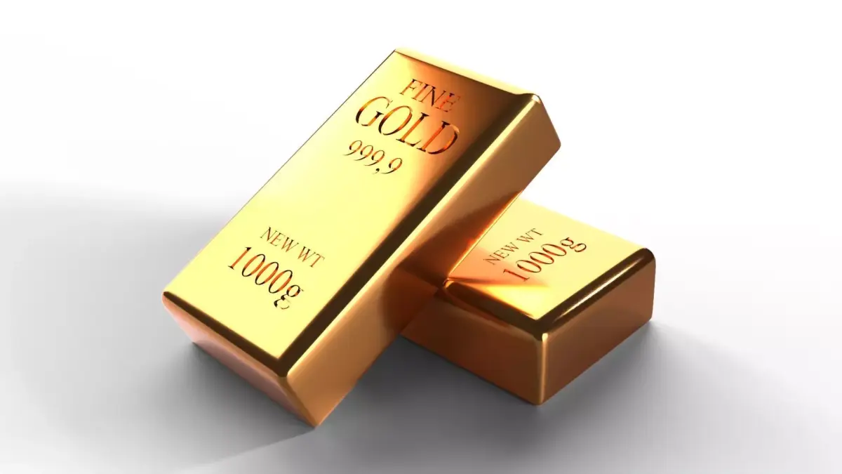 Two Gold Bar 3D model
