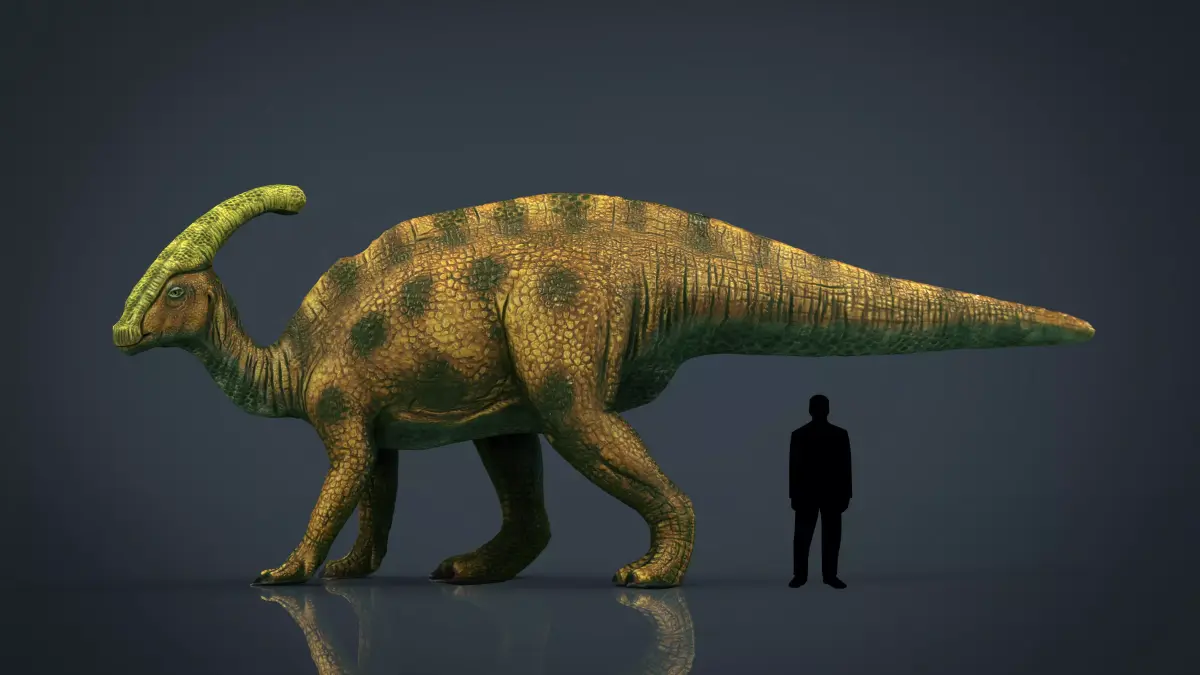 Tsintaosaurus dinosaur Low-poly 3D model