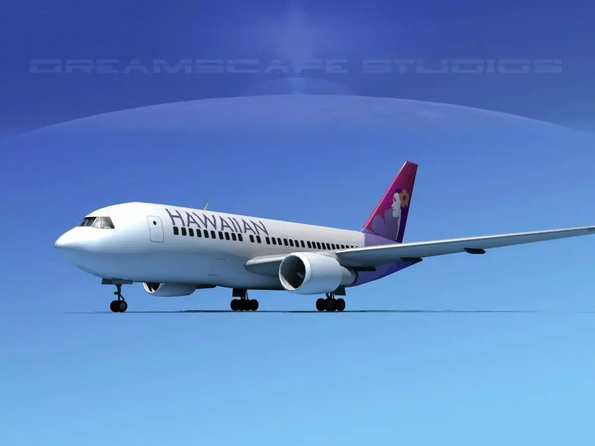 Boeing 767-100 Hawaiian 3D model
