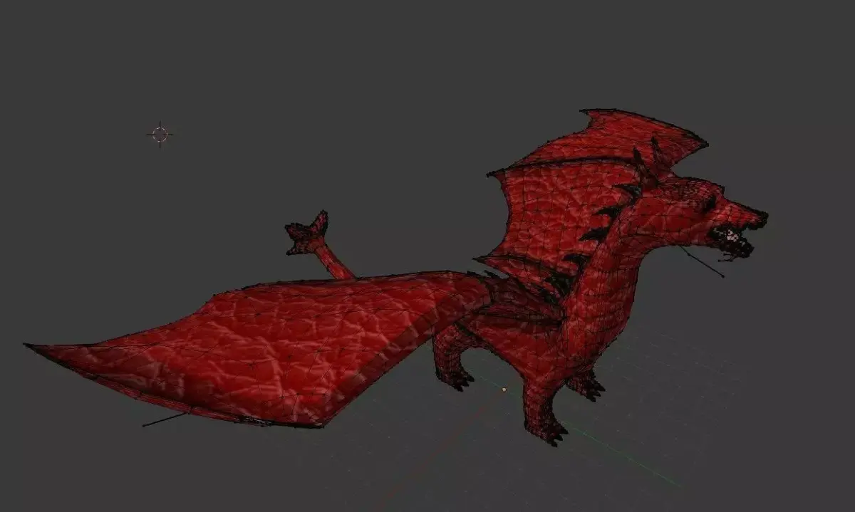 Dragon Low-poly 3D model order