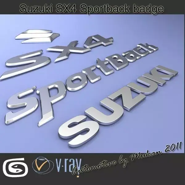 Suzuki SX4 Car Logo 3D model