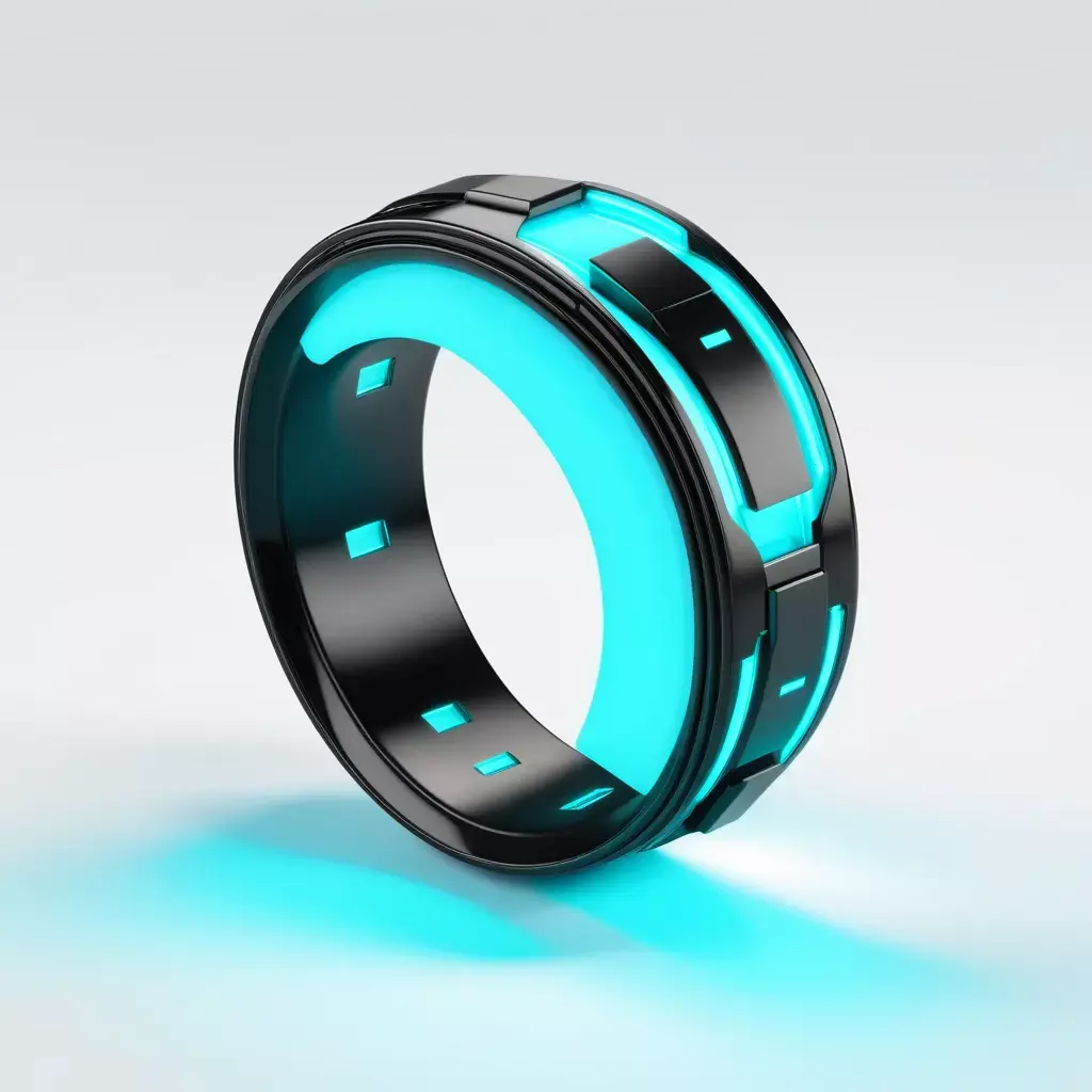 Futuristic Teleportation Bracelet 3D Model 3D model