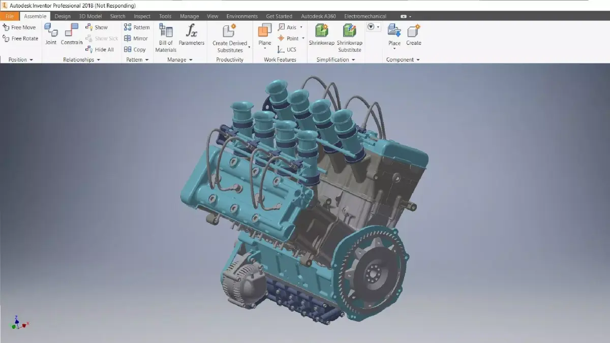 V8 Engine Block 3D Model 3D model purchase