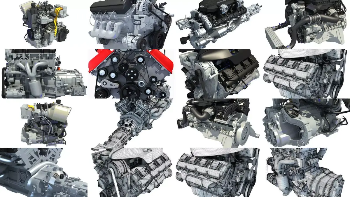 Car Engine 3D Models 3D Model Pack purchase