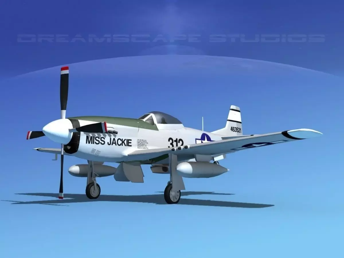 P-51D Mustang Miss Jackie 3D model