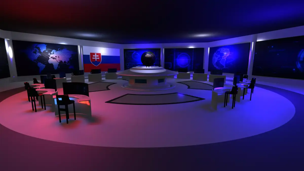 Command Center - Control Room- Military Base - Slovakia Low-poly 3D model