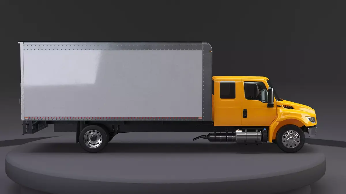 International MV 2023 Extended Cab Box Truck 3D model
