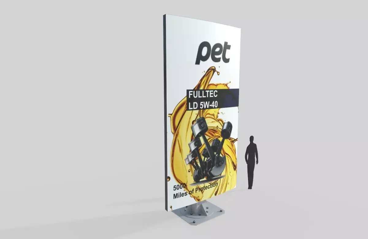 Billboard M6 Low-poly 3D model