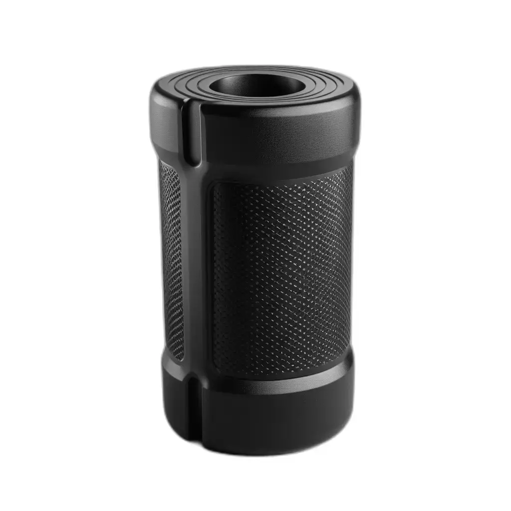 Tactical Knurled SciFi Component Low-poly 3D model