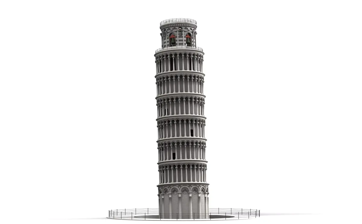 Leaning Tower of Pisa 3D model buy