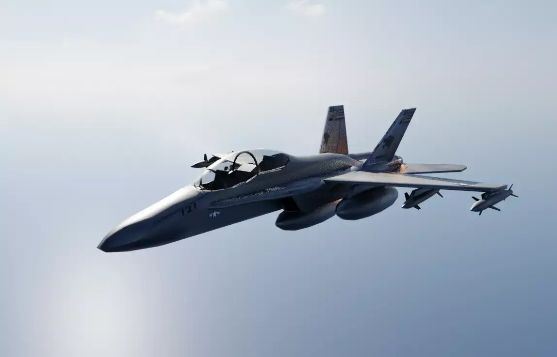 F - 18 Fighter Jet 3D model