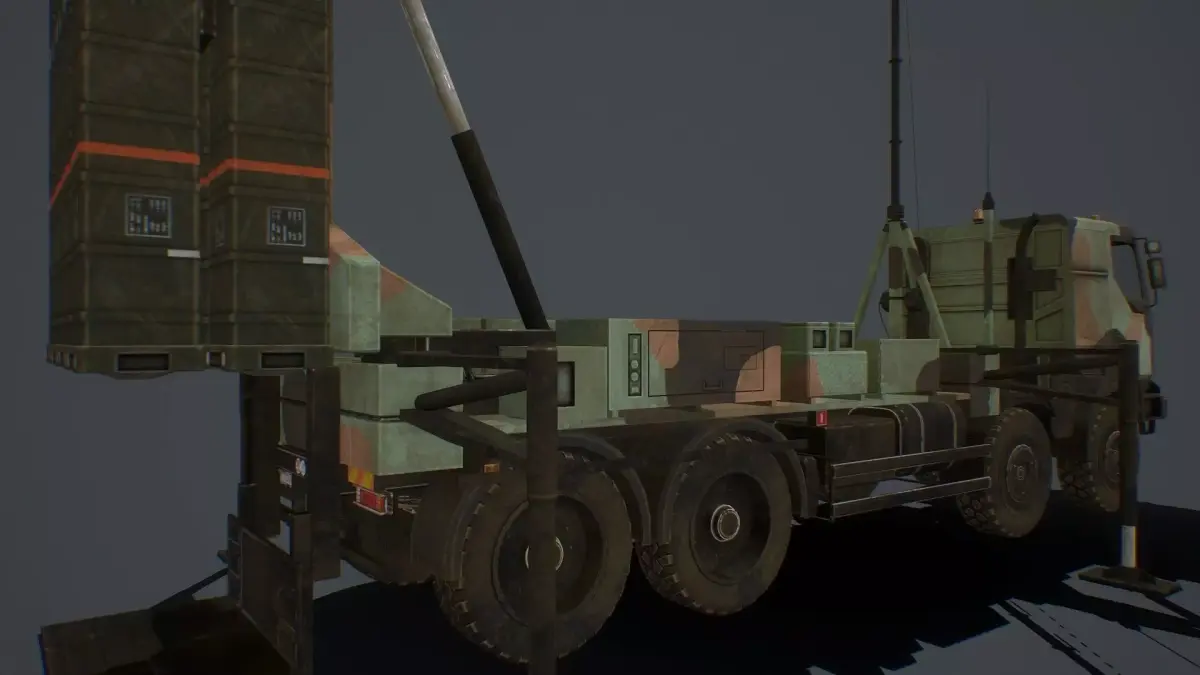 SAMP-T and Radar Arabel  and Missile ASTER-30  PACK Low-poly 3D model