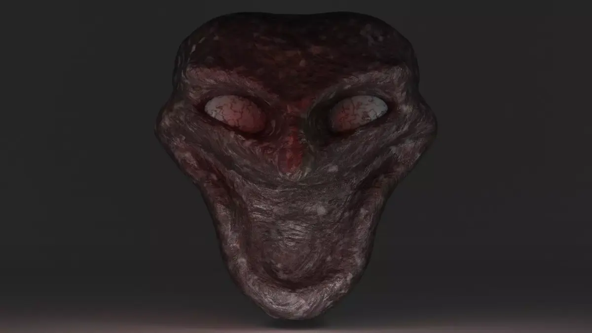 Creepy Horror Mask or Face 3D model