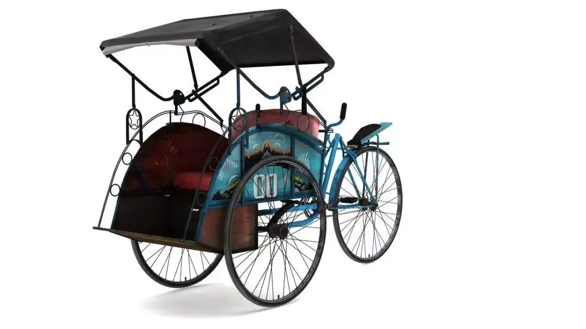 pedicab-becak rickshaw 3D model
