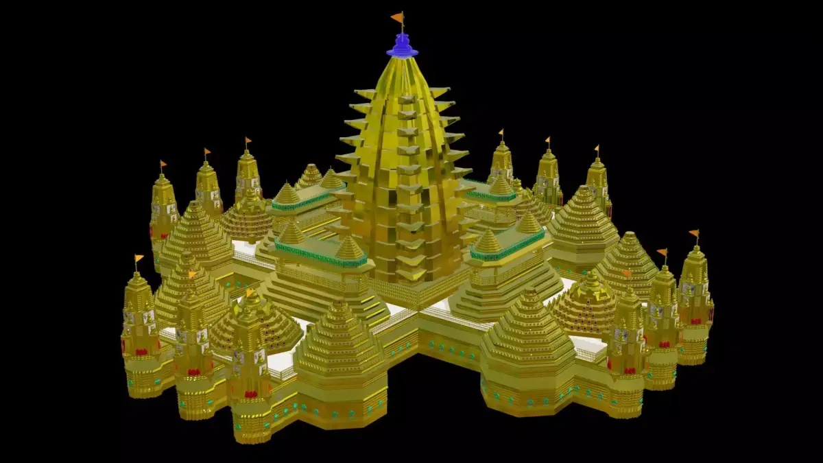 Golden Indian Temple  3D model