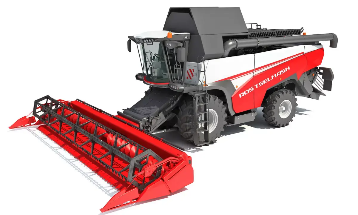 3D Combine Harvester 3D model