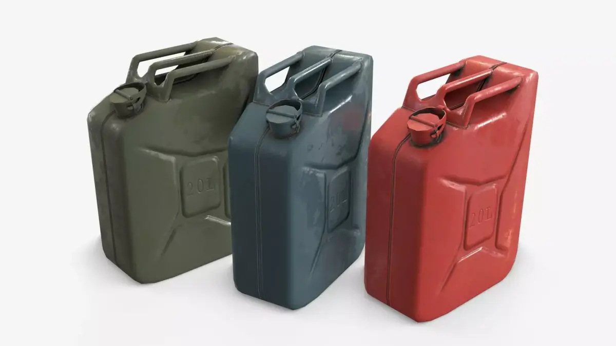 Jerrycan Asset 04 Low-poly 3D model