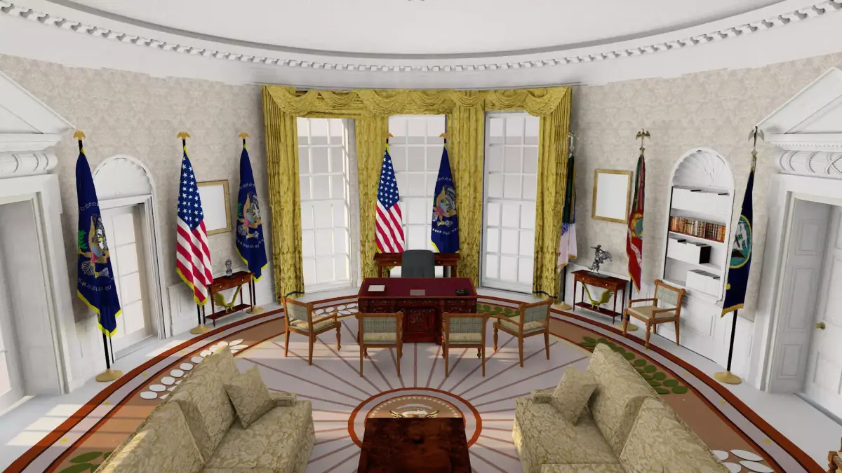 The Oval Office 3D model