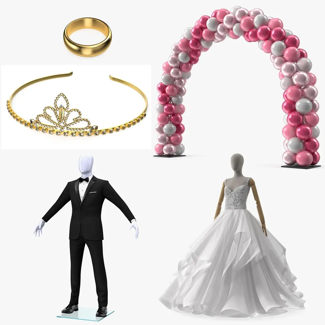 Wedding Collection 3D model