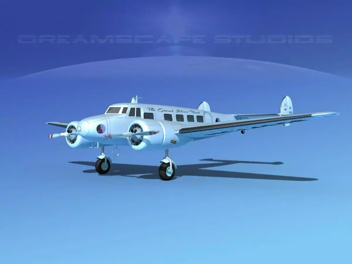 Lockheed L10 Electra Eastern 3D model