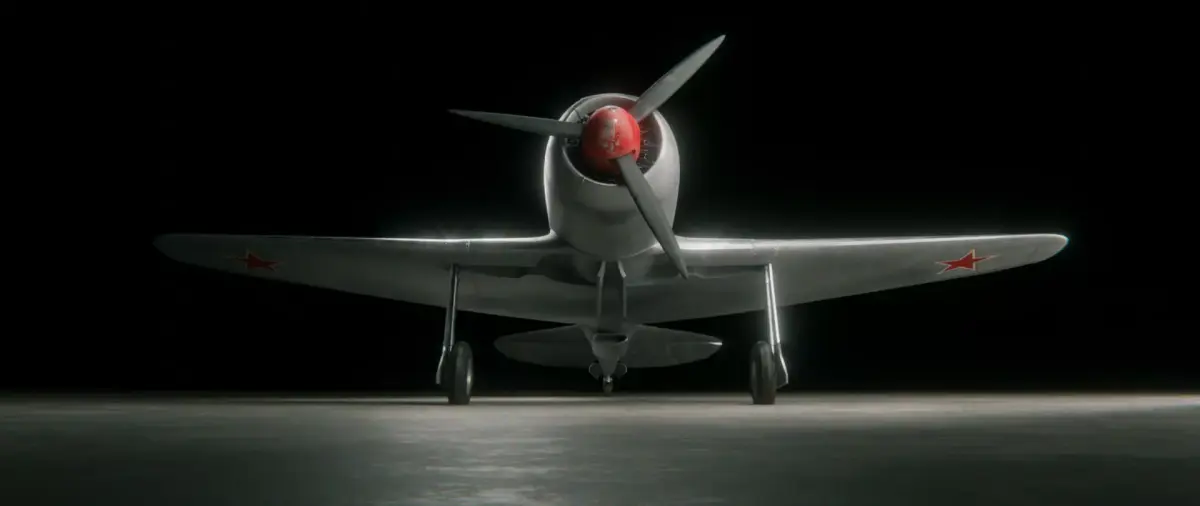 LA-7 Soviet Fighter Plane  3D model