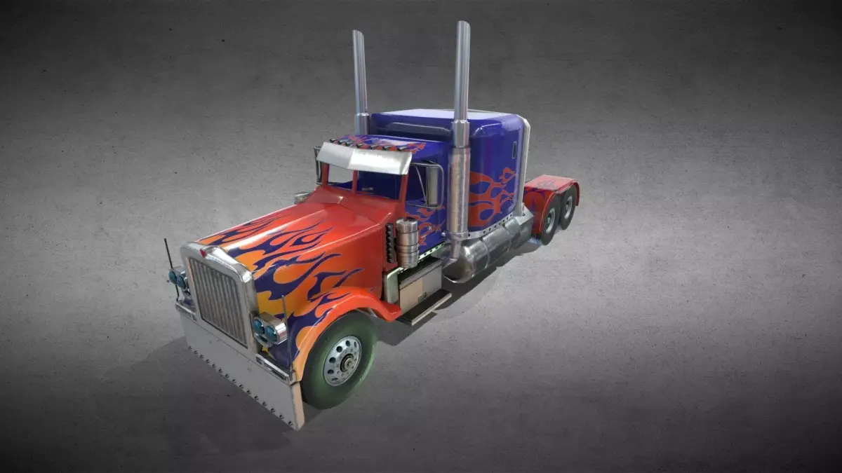 Peterbilt 379 3D model purchase