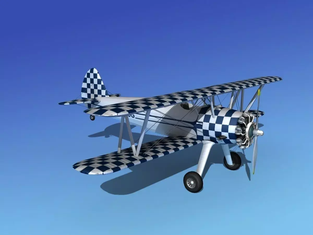Stearman PT-17 Kaydet V18 3D model