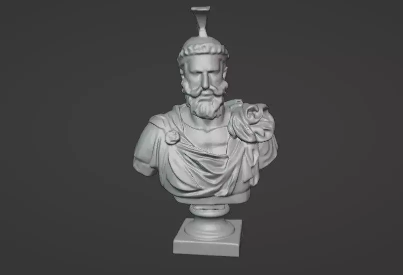ancient Greek marble head statue 3D print model get