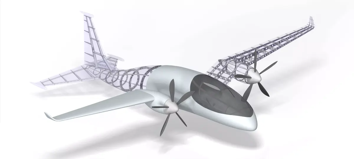 3D MODEL OF BAYRAKTAR AKINCI UCAV DRONE STRUCTURE 3D model
