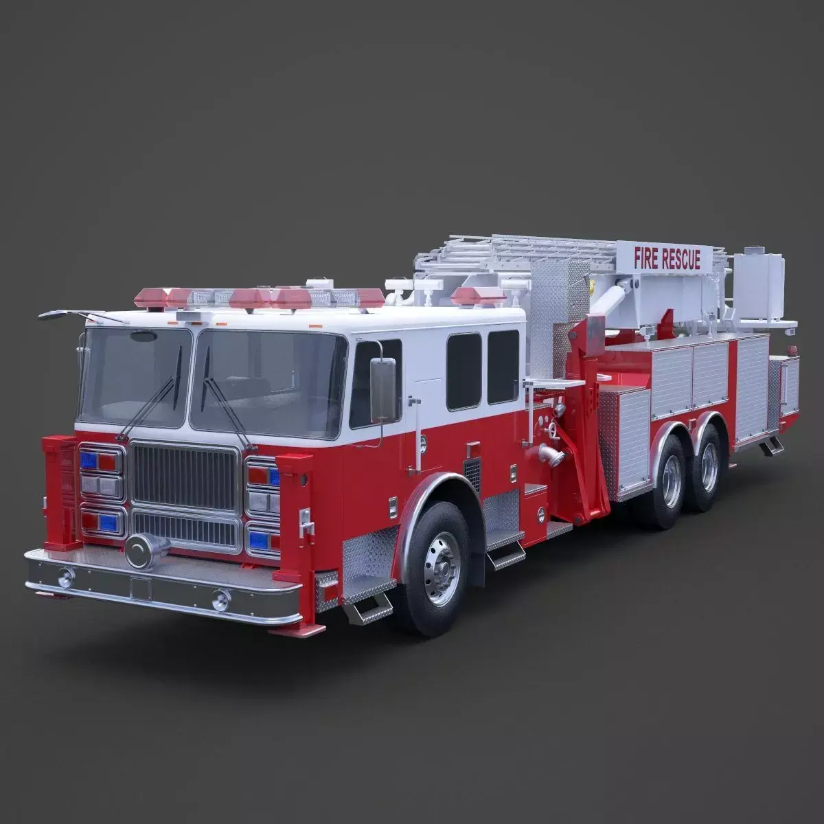 Fire Truck 02 3D model