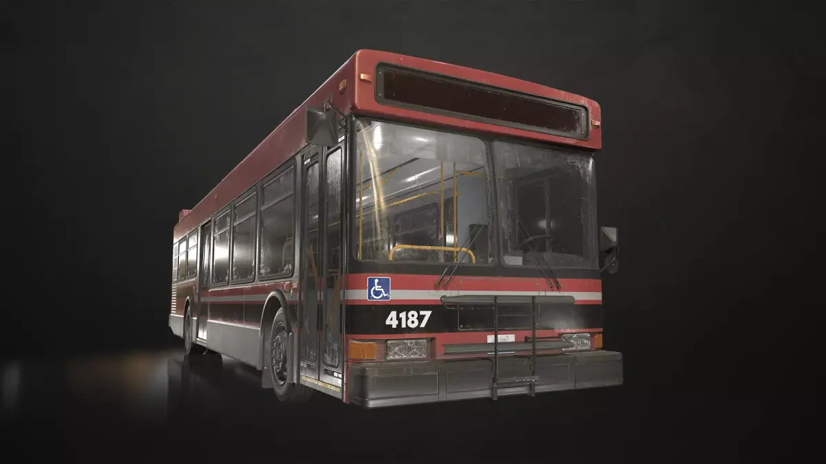 City Bus V4 Low-poly 3D model