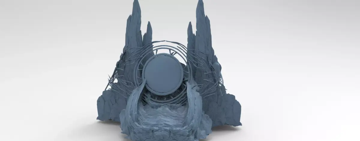 Great Mirror eclipse rocks 3D model