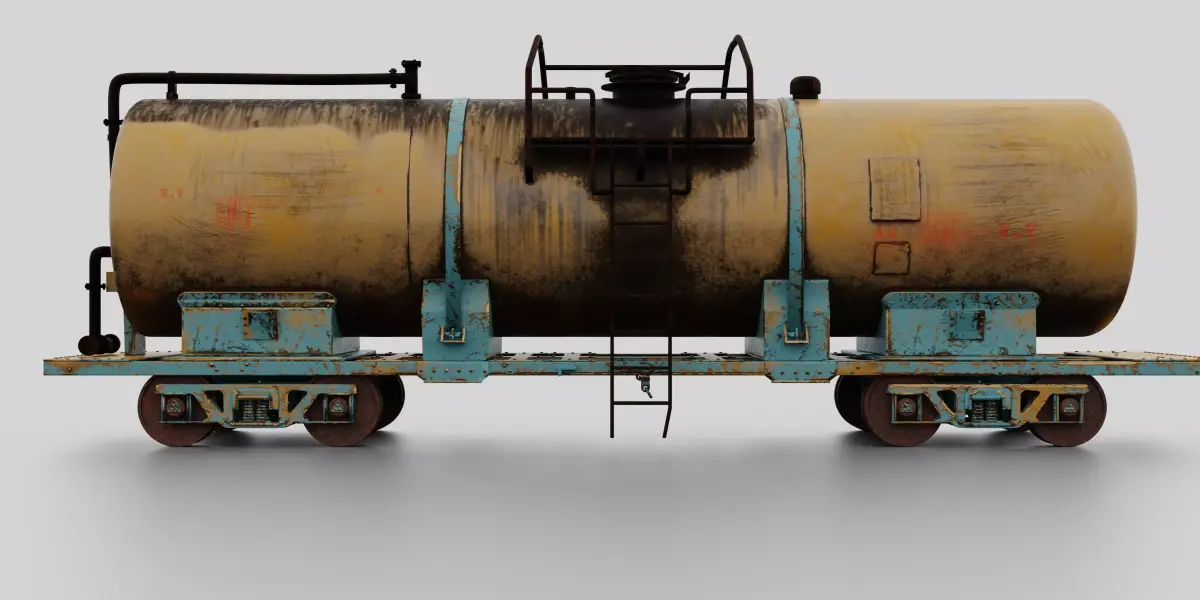 Train tanker  3D model