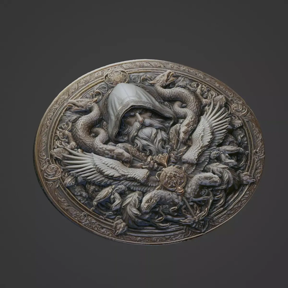 Attila Medallion 3D print model buy