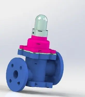 The oil return valve 3D model
