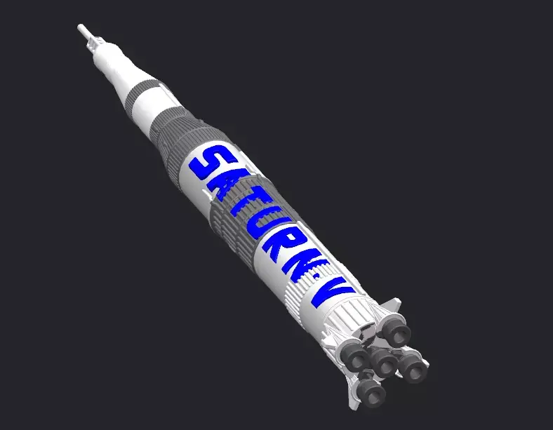 Miniature of Saturn V 3D model
