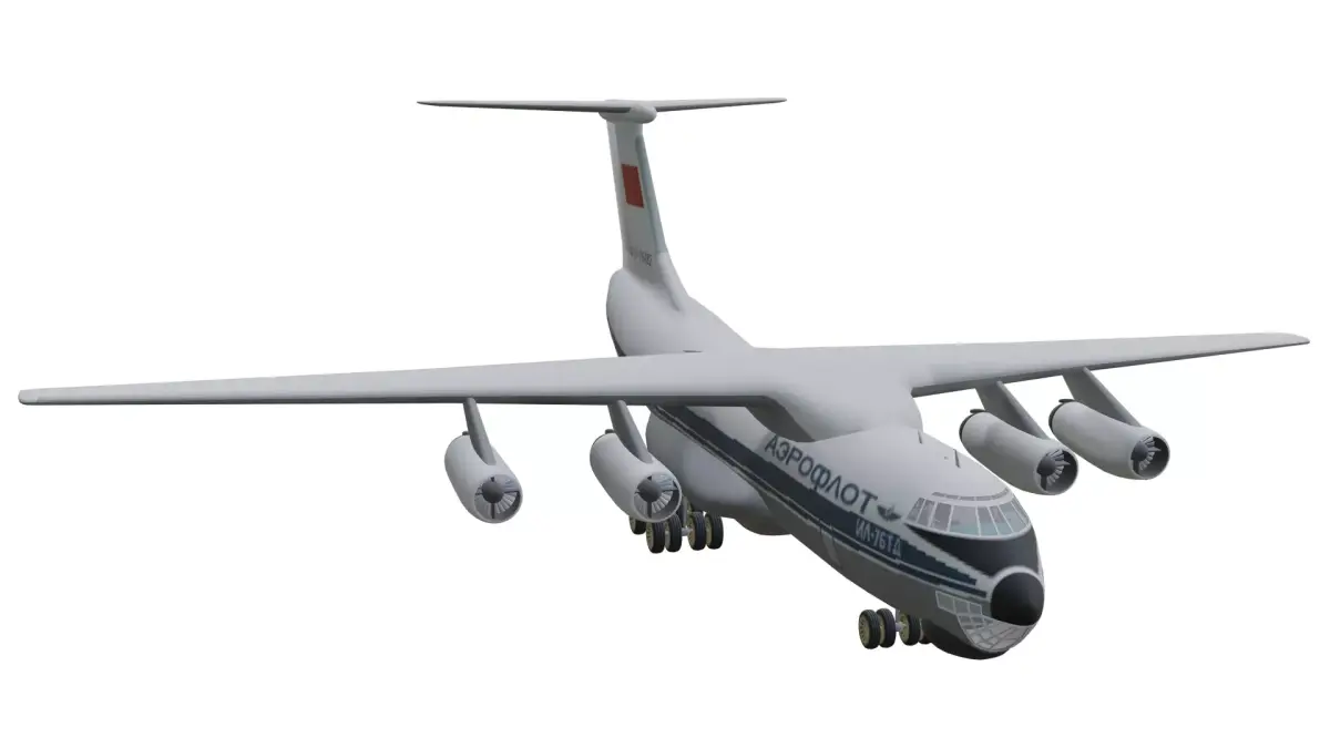 Ilyushin Il-76 Candid Low-poly 3D model