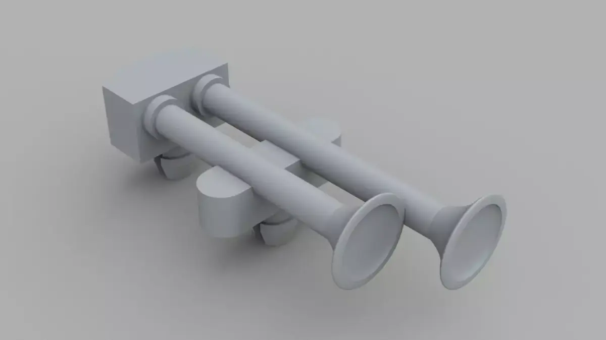 Lumar Toy Crane Replacement Air Horns 3D print model