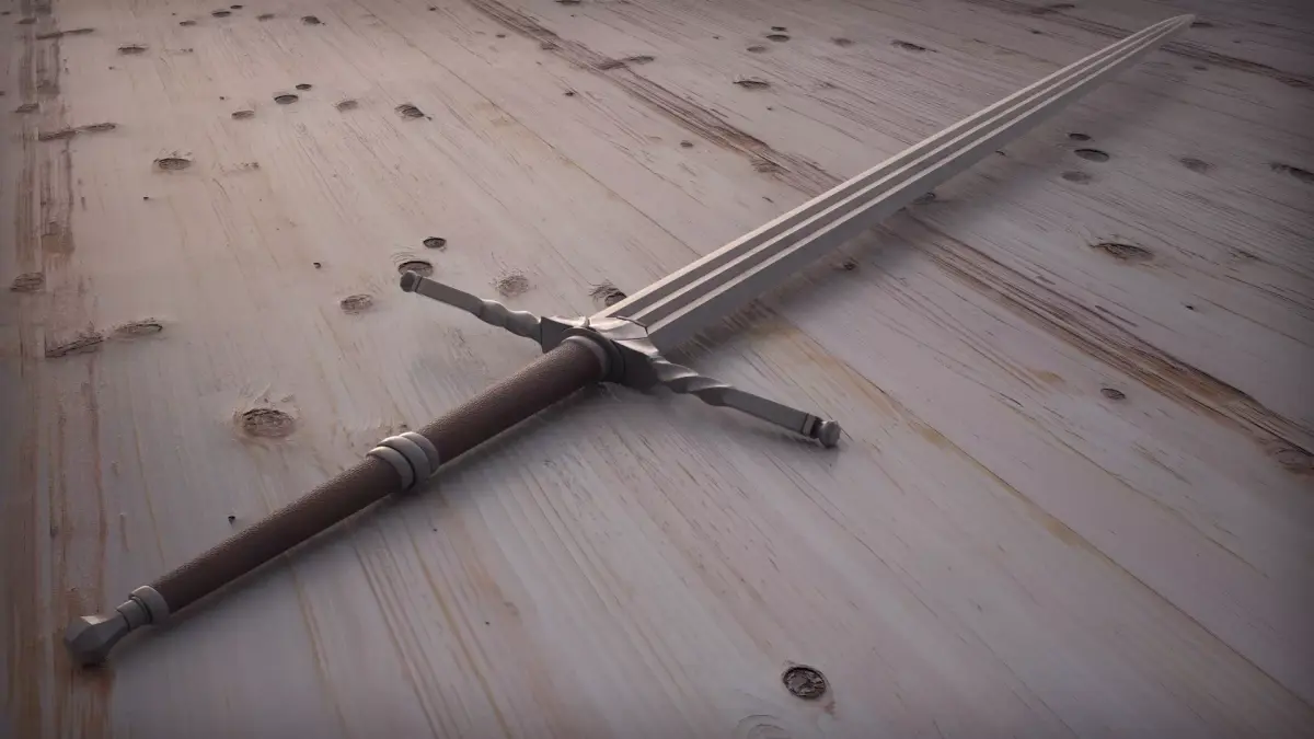  Hi-poly Witcher sworld 3D model