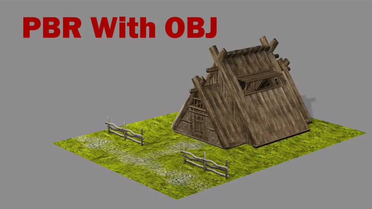Medieval Viking House 07 Game Ready Low-poly 3D Model Low-poly 3D model purchase