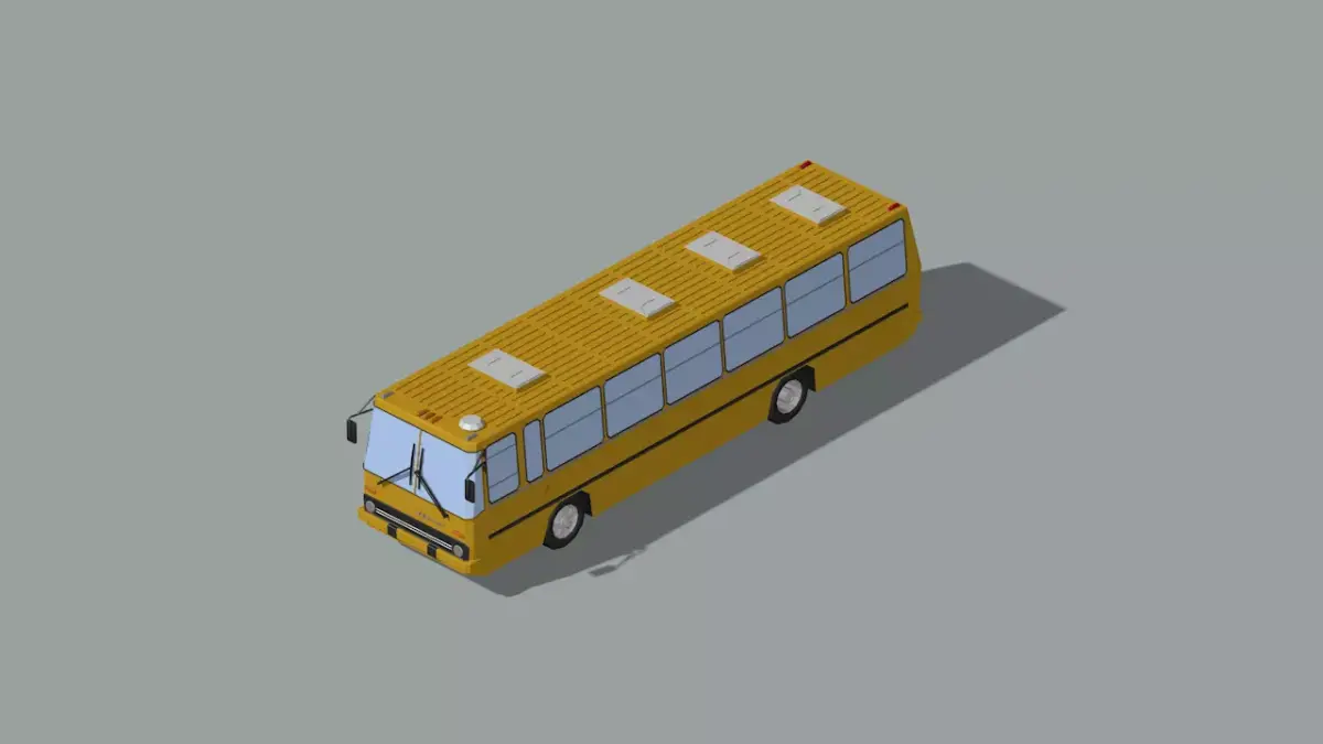 city passenger bus 3D model