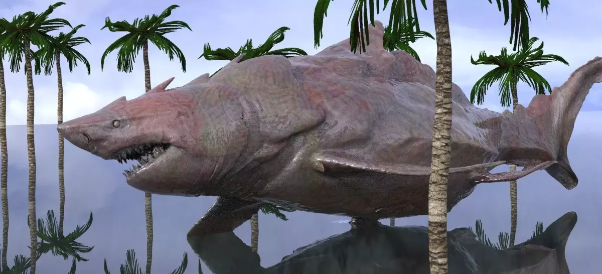 Great White Shark Hybrid With UVs and texture 3D model