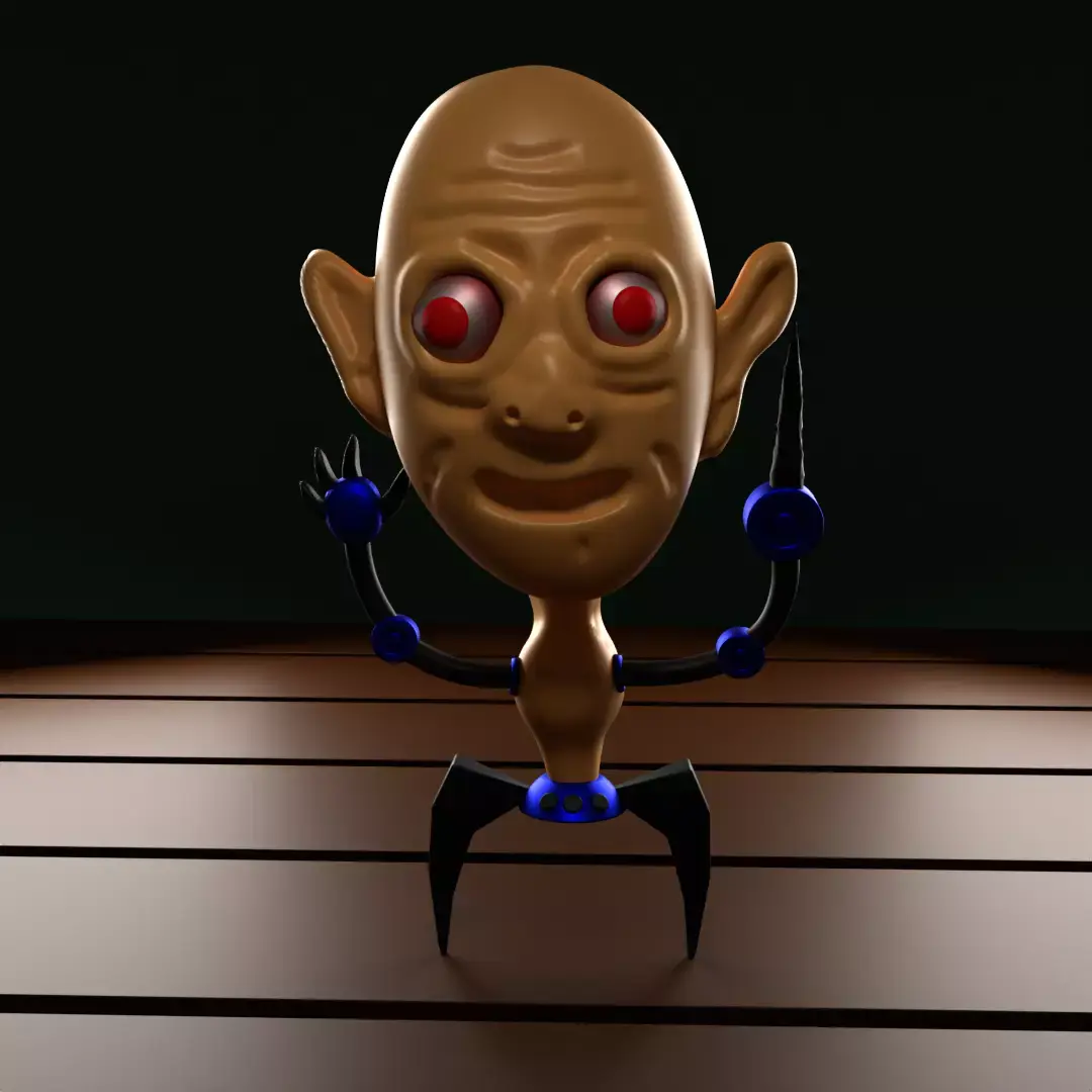 jack the psycho Low-poly 3D model