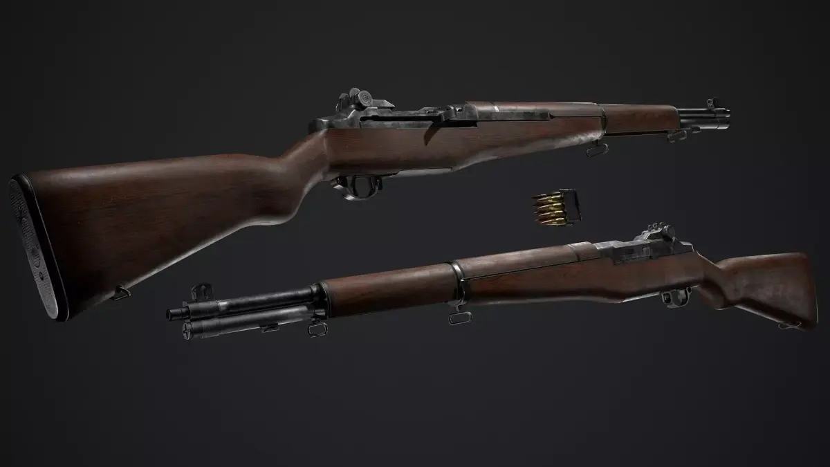 PBR - M1 Garand Low-poly 3D model