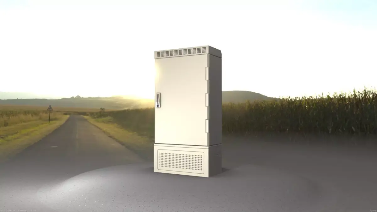 Electrical Distribution Cabinet 74 Low-poly 3D model