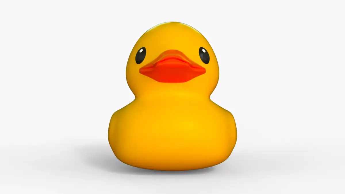 Rubber Duck Low-poly 3D model shop
